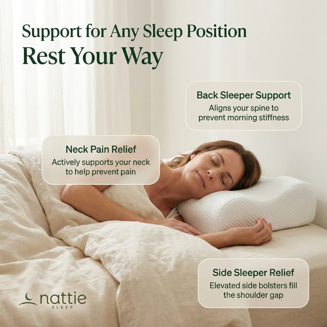The NattieCurve™ Contoured Orthopedic Pillow