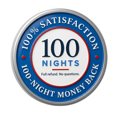 Try it for 100 nights, 100% risk-free.