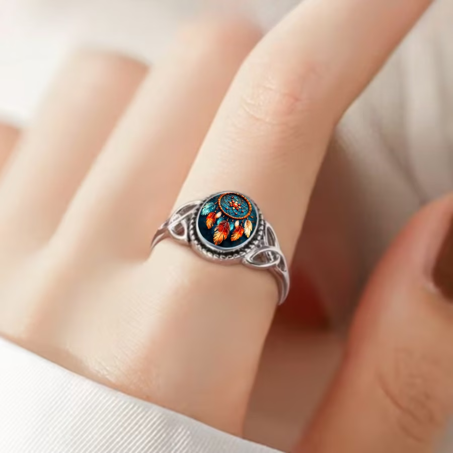 Phoenix Seal Silver Ring