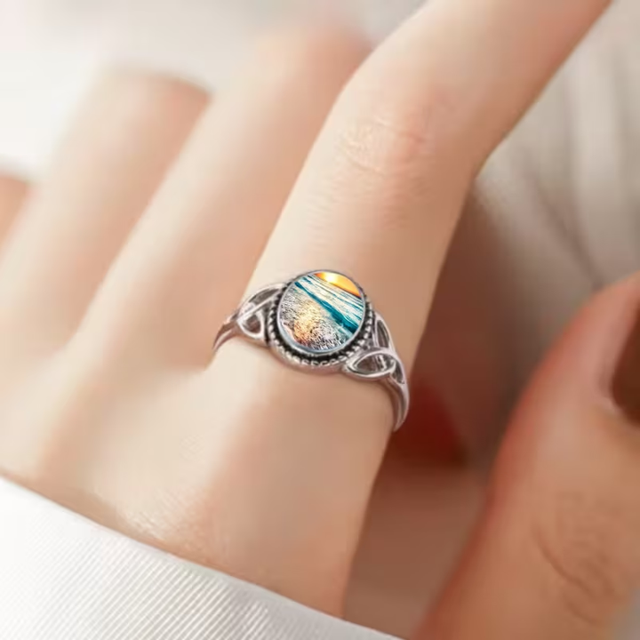 Sunset Silver Ring