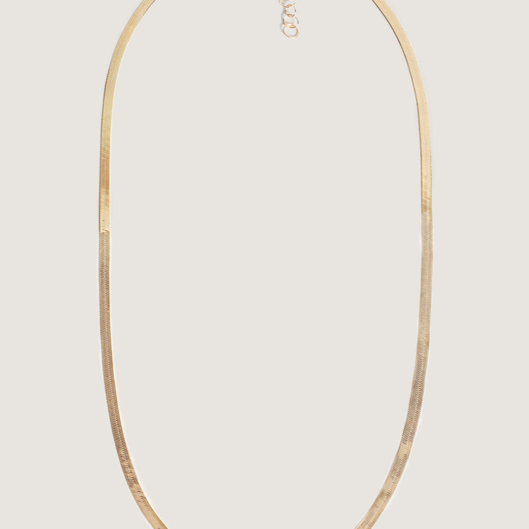 Carter Herringbone Chain Necklace